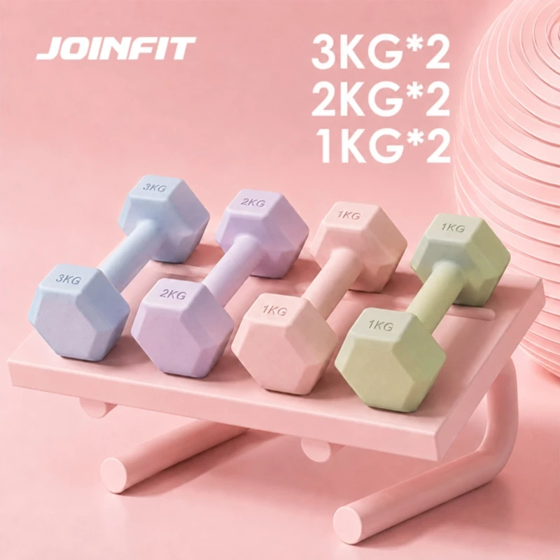 85% OFF JOINFIT 2PCS Dumbbell Set Pair Fitness Equipment Exercise Home Weight Training Equipment Dumbbell Gym Home Dumbell For Women