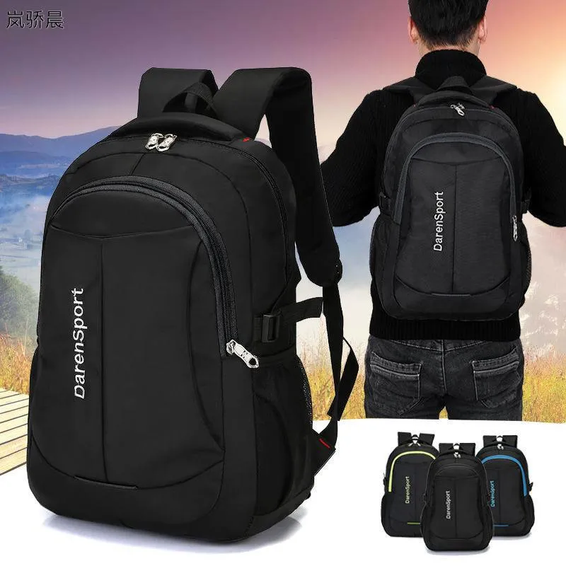 67% OFF Men Korean Black Backpack Traveling Backpacks