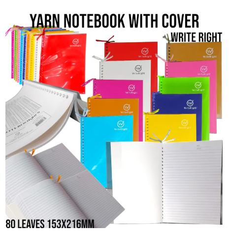 51% OFF WRITERIGHT 10Pc. Classic YARN Notebook with Cover and None 80 Sheet 145x200mm School Office Stationary Supplies