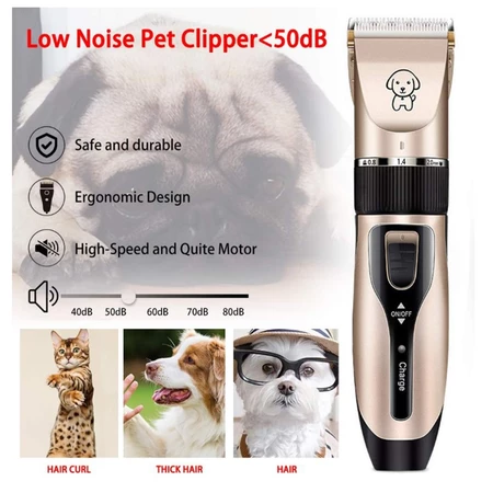 63% OFF Pet Razor Cat Dog Grooming Trimmer Scissors Sets Rechargeable Quiet