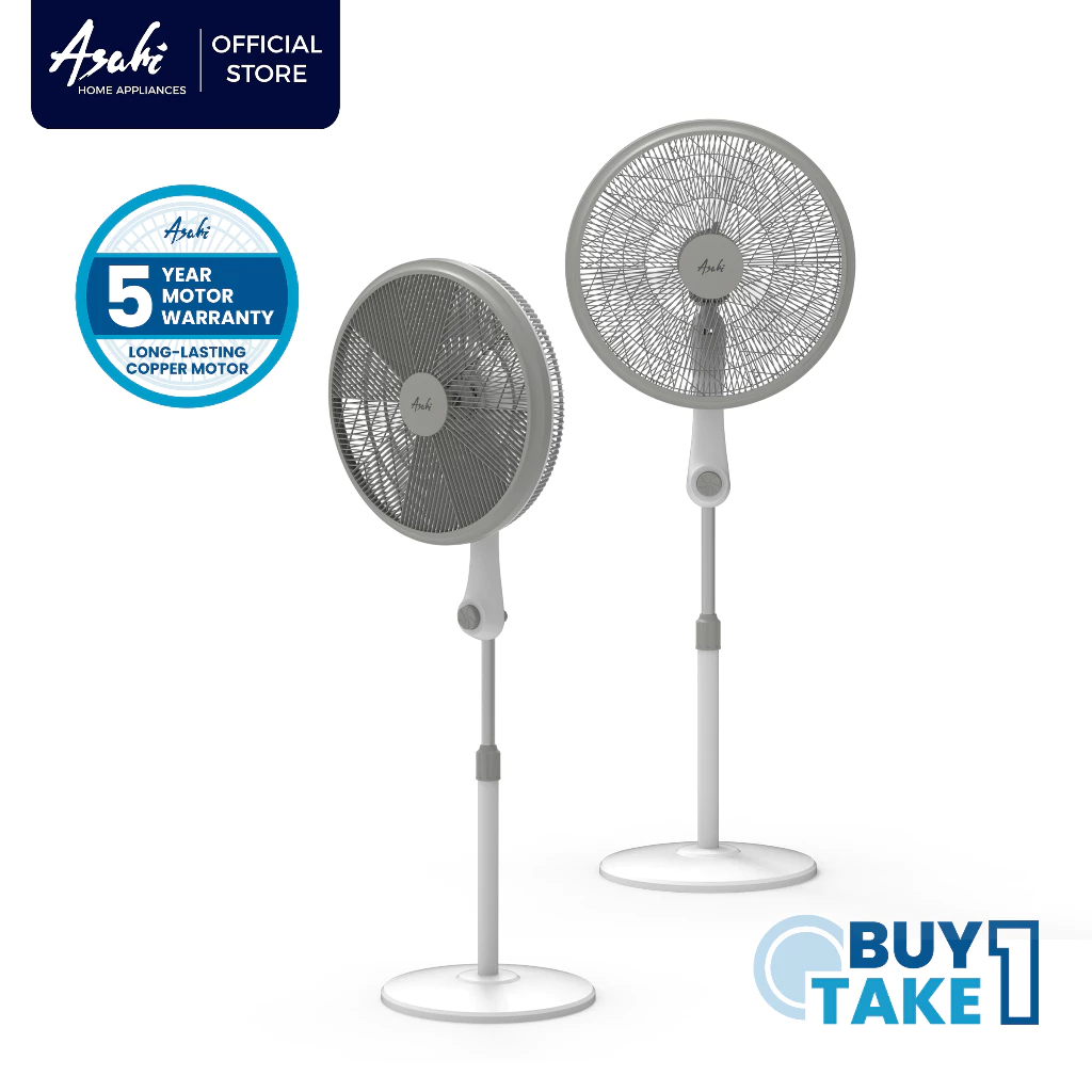 32% OFF Asahi Buy One Take One PG 8083 18” Plastic Rust-Proof Grill Power Fan