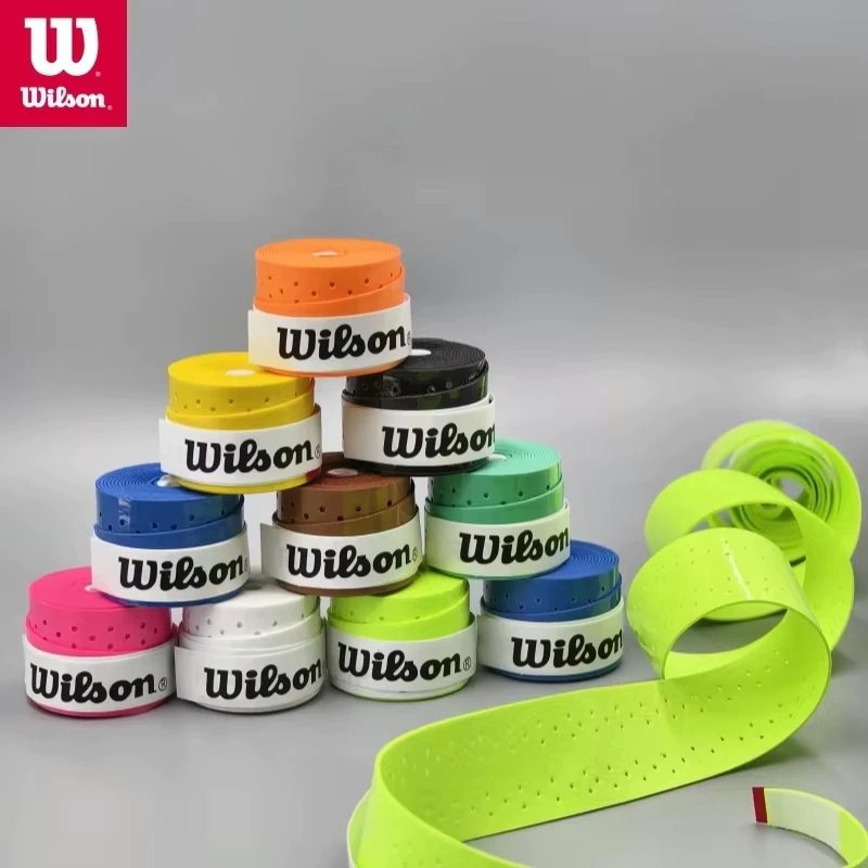 26% OFF 3Pcs Wilson Tennis Racket Overgrip Sweat Band Absorption Tennis Badminton Racket Hand Glue Tennis Grip Pu Non Slip Overgrip