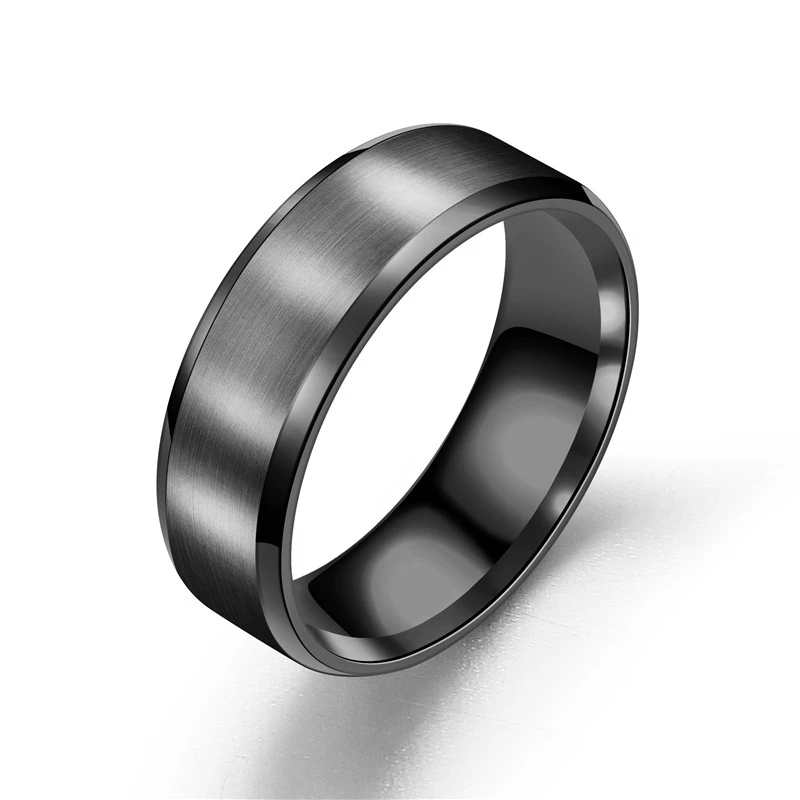 62% OFF 【Fast Dlivery】Fashion Charm Jewelry ring men stainless steel Black Rings For Women