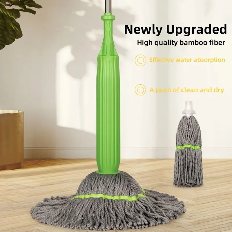 55% OFF MULTI FUNCTION Twist Microfiber Mop Floor Mop Indoor Hand wash free Quick Dry Mop