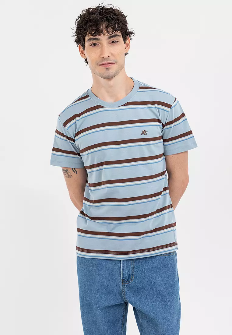 30% OFF Aeropostale Men's A87 Striped Tee