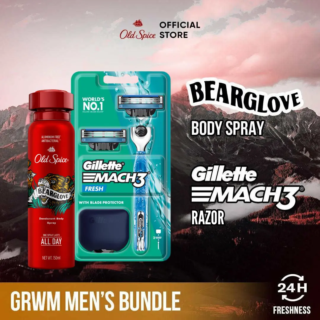 23% OFF Old Spice Bearglove Body Spray + Mach 3+ Razor