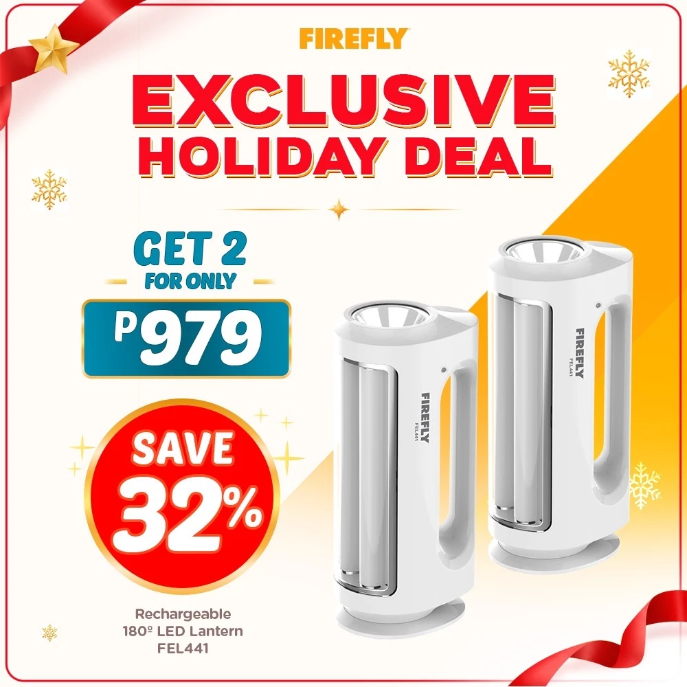 32% OFF Buy 2 Firefly Rechargeable Lamp Bundle for only P979
