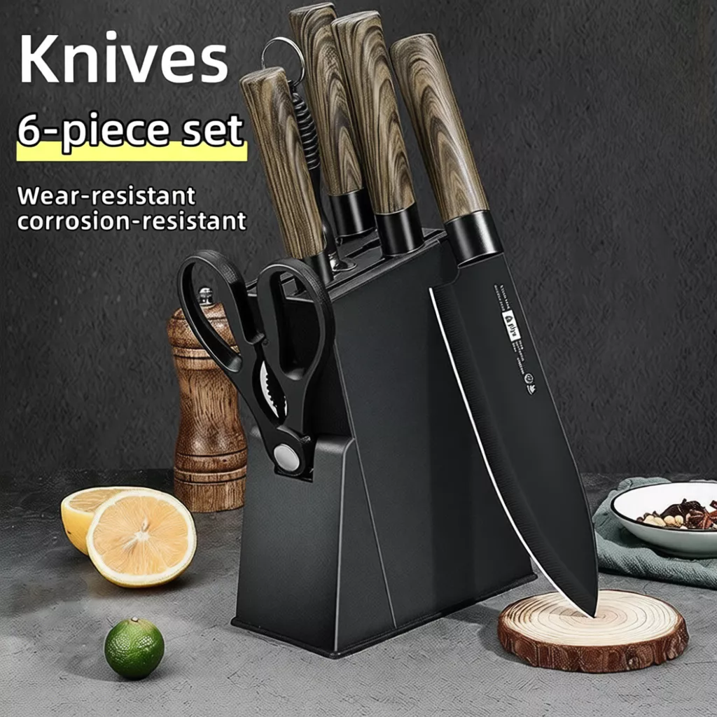 37% OFF Japanese 7-Piece Stainless Steel Chef Knife Set – Multifunctional Kitchen Utensils