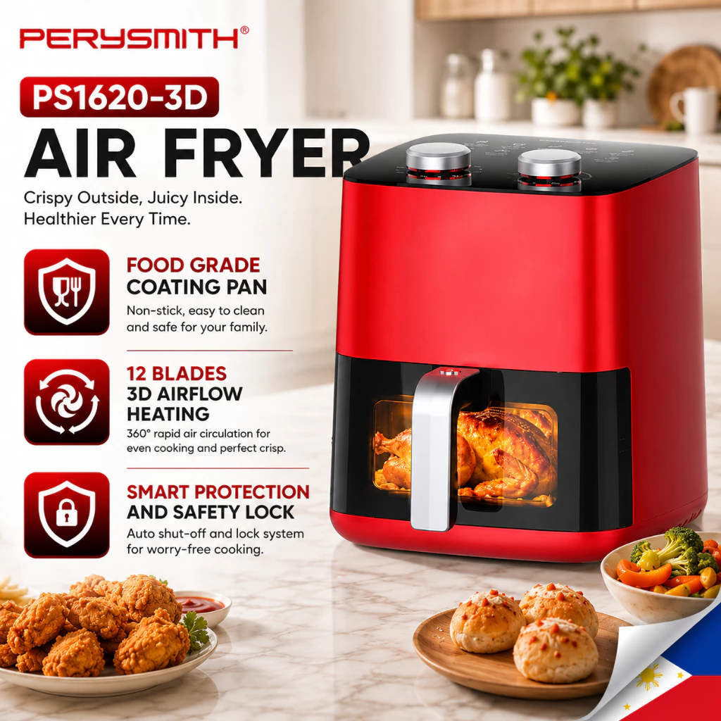 68% OFF PerySmith PS1620 4.8L Air Fryer with Multi-Functional Oil Free and Non-Stick
