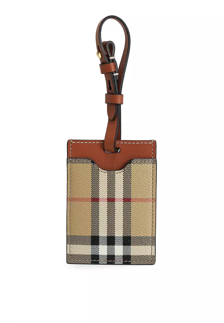 59% OFF BURBERRY Check Luggage Tag (nt)