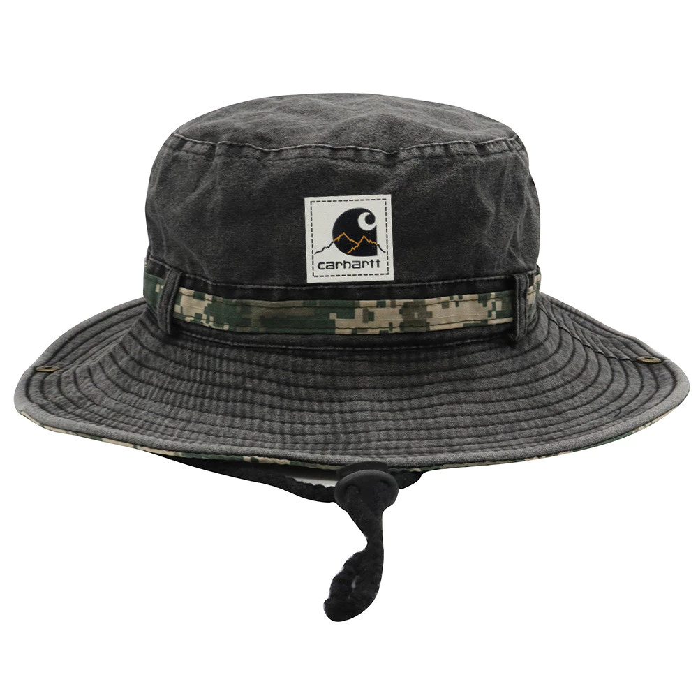 New Bucket Hat Windproof Adjustable Men's Sun Hat