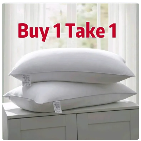 51% OFF Janie Home High Quality buy 1 take 1 Comfortable Plain White 100% Cotton Magic Soft Pillow 18x28 Inches 800g