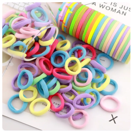 55% OFF 100/300/500pcs Colorful Nylon Elastic Hair Band / Kids Ponytail Holder Rubber Bands / Women Girls Colorful Nylon Headband Hair Accessories