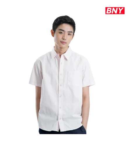 46% OFF BNY MENS POPLIN SHORT SLEEVE BUTTON DOWN SHIRTWITH POCKET (649)