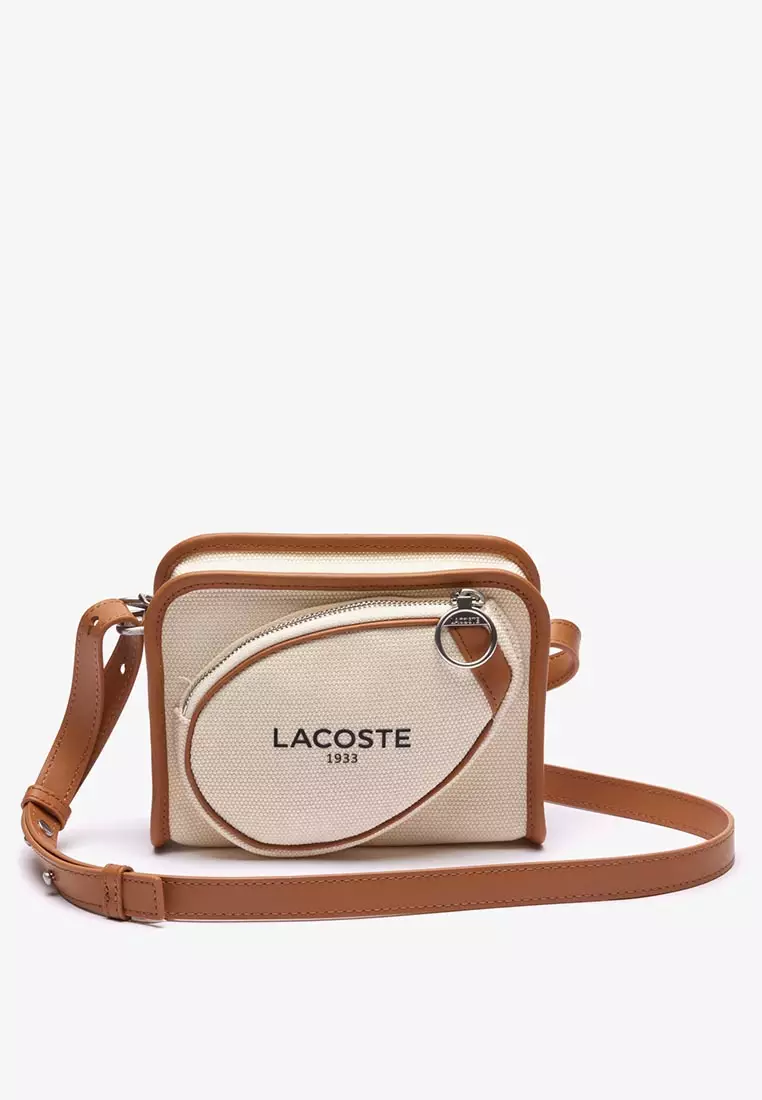 30% OFF Lacoste Tennis Style Textile Shoulder Bag