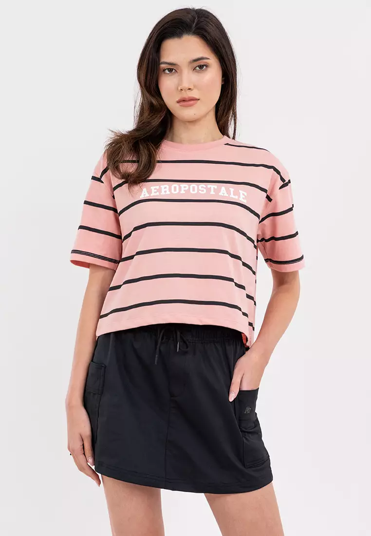 30% OFF Aeropostale Ladies Stripe Boxy Tee