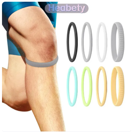 47% OFF Heabety Silicone Patella Strap Knee Brace Pain Knee Joint Band Thin Knee Stabilizer Strap Basketball Running Soccer Knee Band