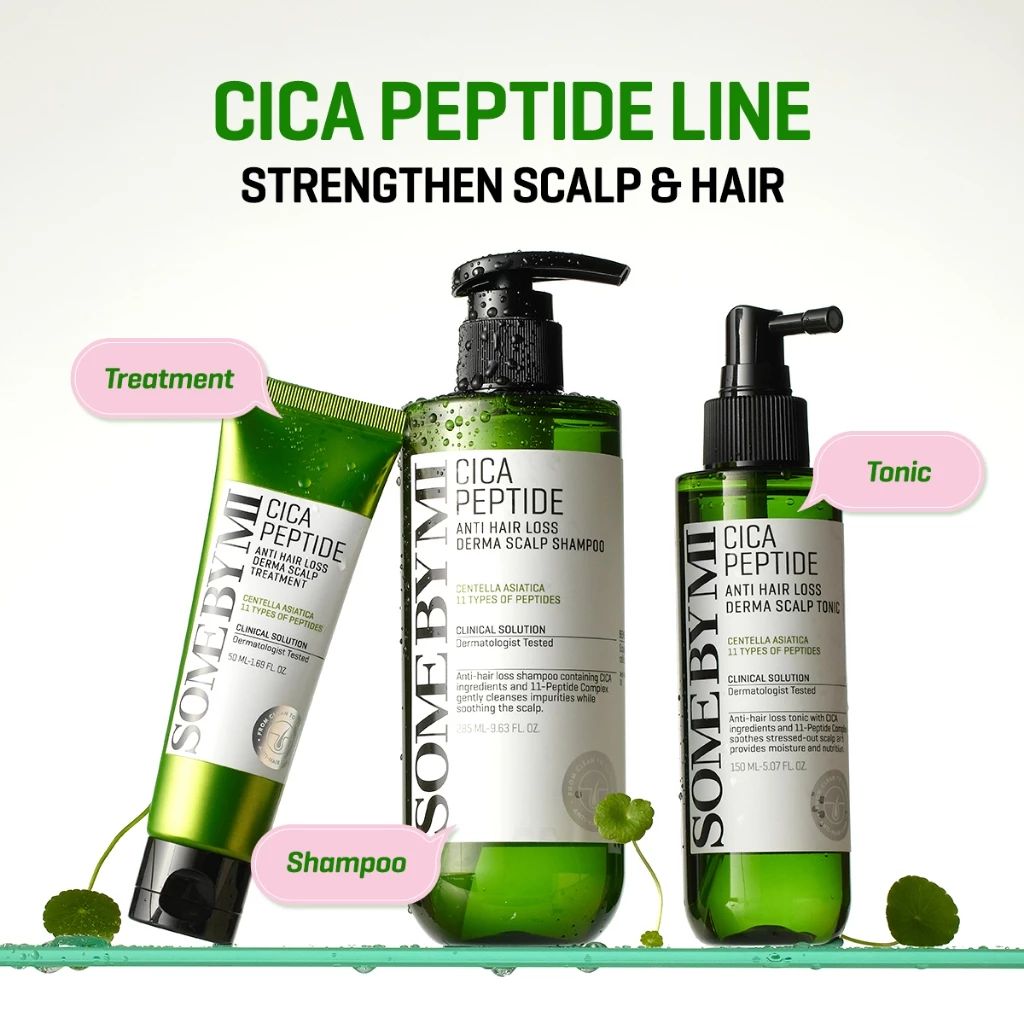 30% OFF [Hair Loss Care] SOME BY MI OFFICIAL Cica Peptide Anti Hair Loss Derma Scalp Tonic 150ml, hair tonic