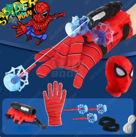 30% OFF Spiderman Web Launcher Glove Toys Wrist Transmitter For Kids Cosplay Props For Boys Kids