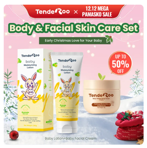 49% OFF Tenderoo Baby Body lotion+Facial Cream Skin Care Set Avocado Plant Extract Gentle Formula Soothing