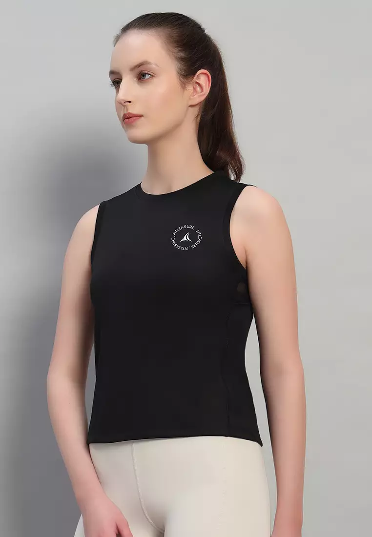 85% OFF Women's Breathable Sleeveless Black Training Tank