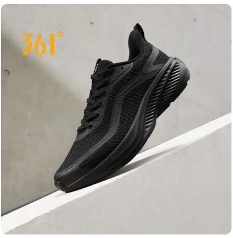 47% OFF 361° Men's Sports Shoes Mesh Breathable Casual Running Shoes Black Sneakers Summer 672332220