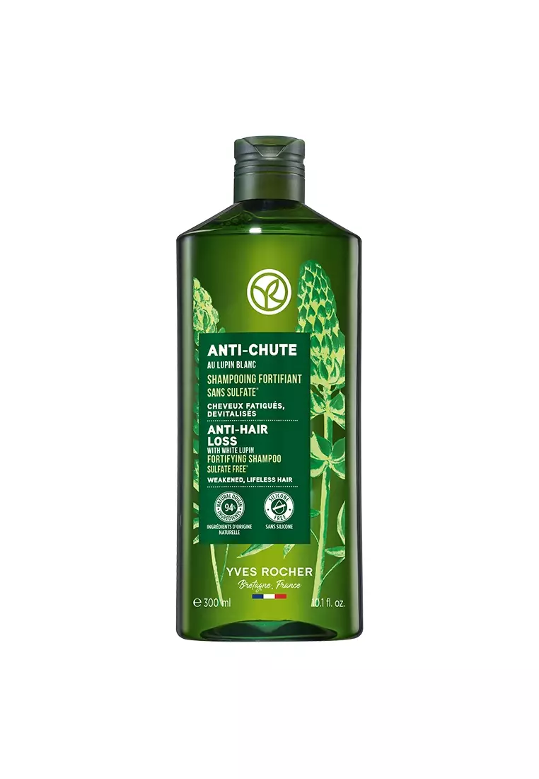 40% OFF Yves Rocher Anti Hair Loss Fortifying Shampoo with White Lupin - 300ml for Stronger, Thicker Hair