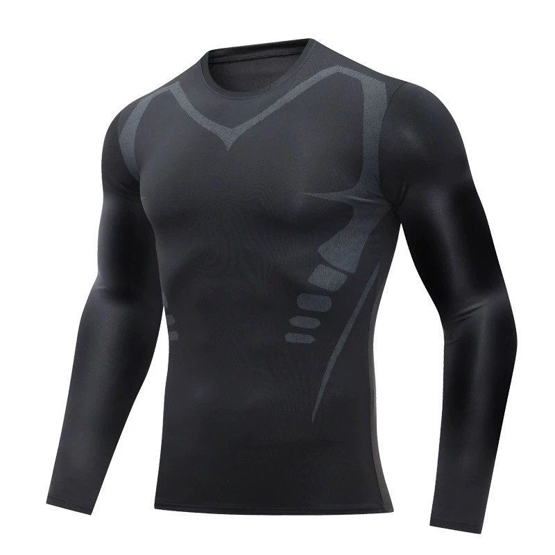 45% OFF Men's Compression Fitness Long Sleeve Shirt Tights Basketball Gym Shirt for Men