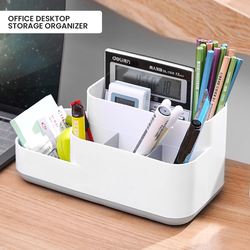 47% OFF LOCAUPIN Office Multifunction Desk Organizer Stationery Holder Cosmetic Storage Box Shelf Caddy Rack