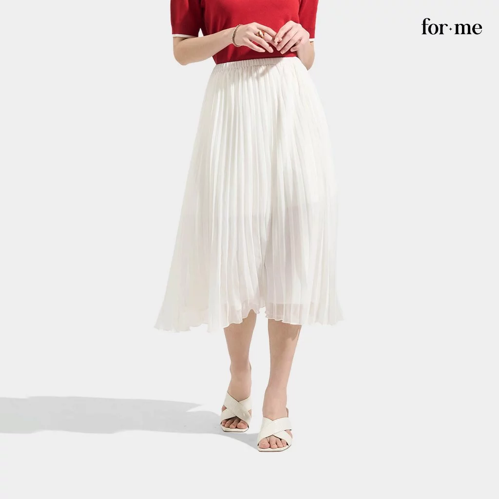 46% OFF ForMe Pleated Midi Skirt For Women