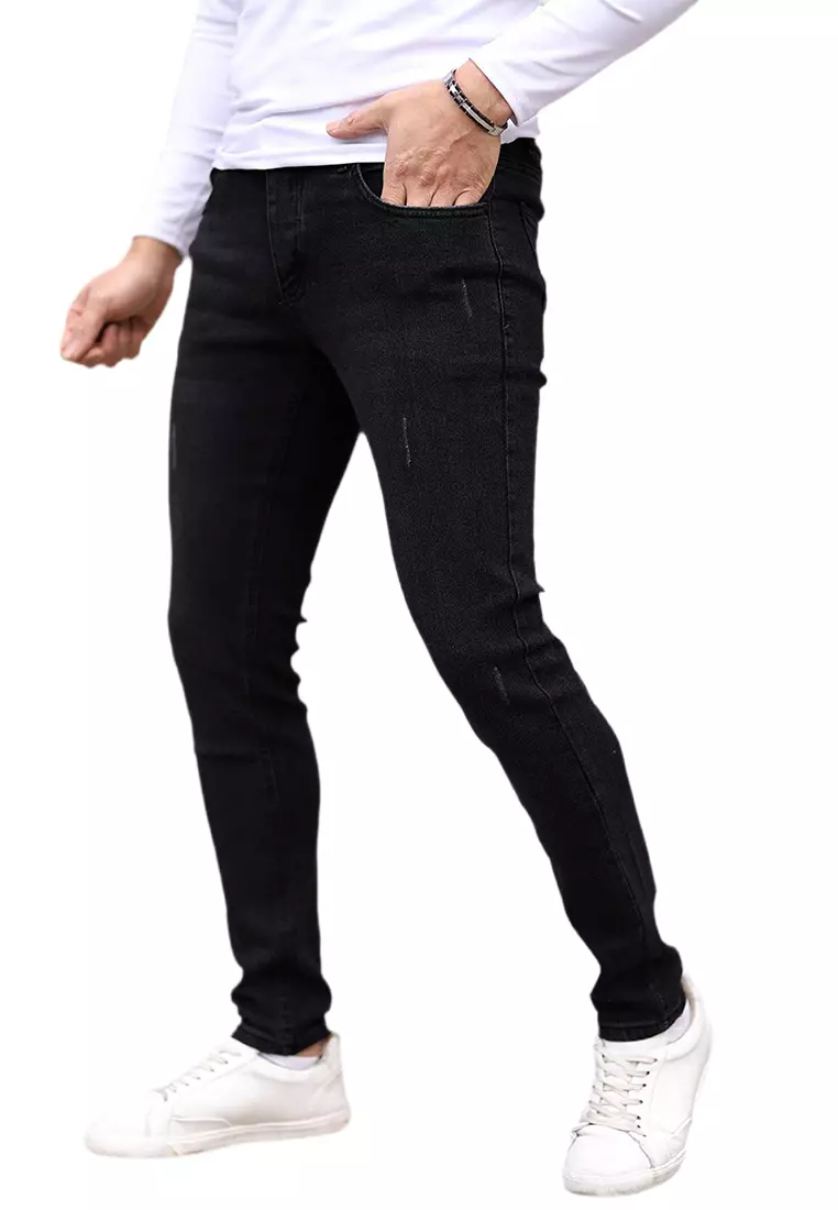 42% OFF Trendyol  Black Skinny Fit Stretch Fabric Jeans Trousers TMNAW25JE00013