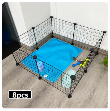 47% OFF【Free Pee Pads】Pet Dog DIY Fence 35*35cm Dog Cage Dog Fence Playpen Crate For Puppy Cat Cage