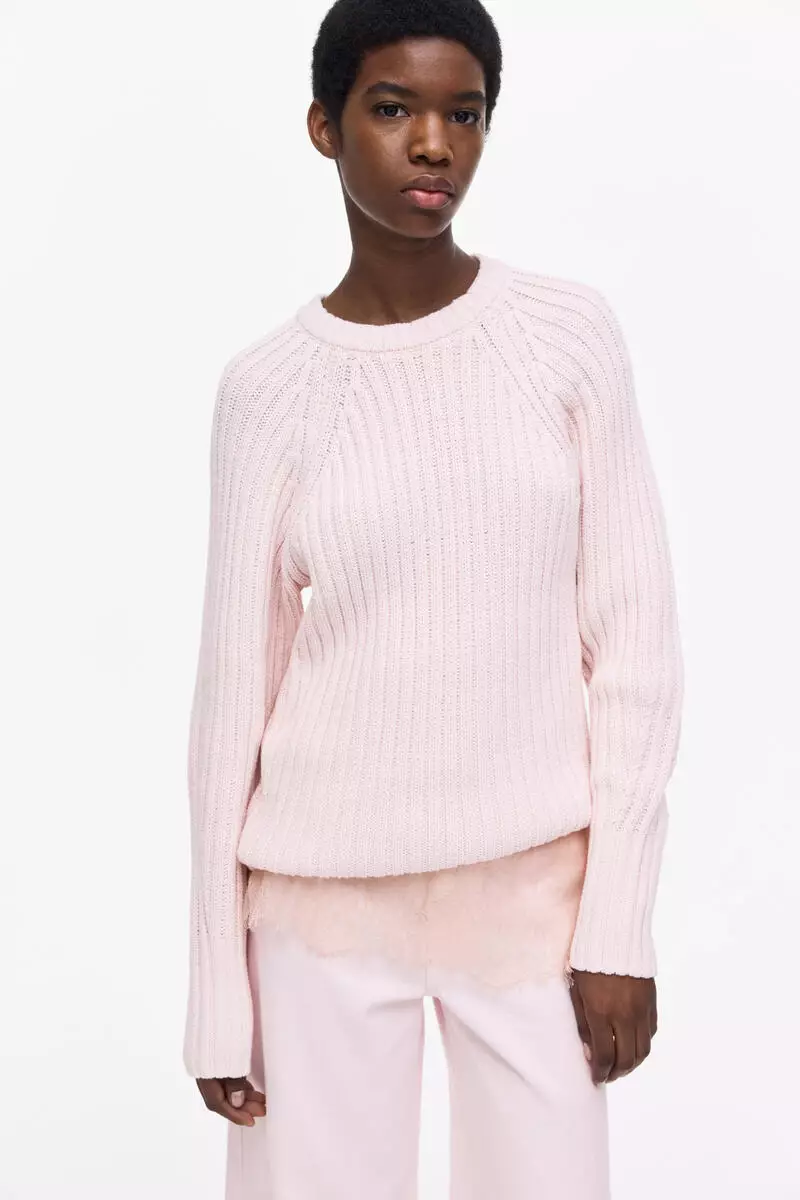 61% OFF Rib-knit jumper
