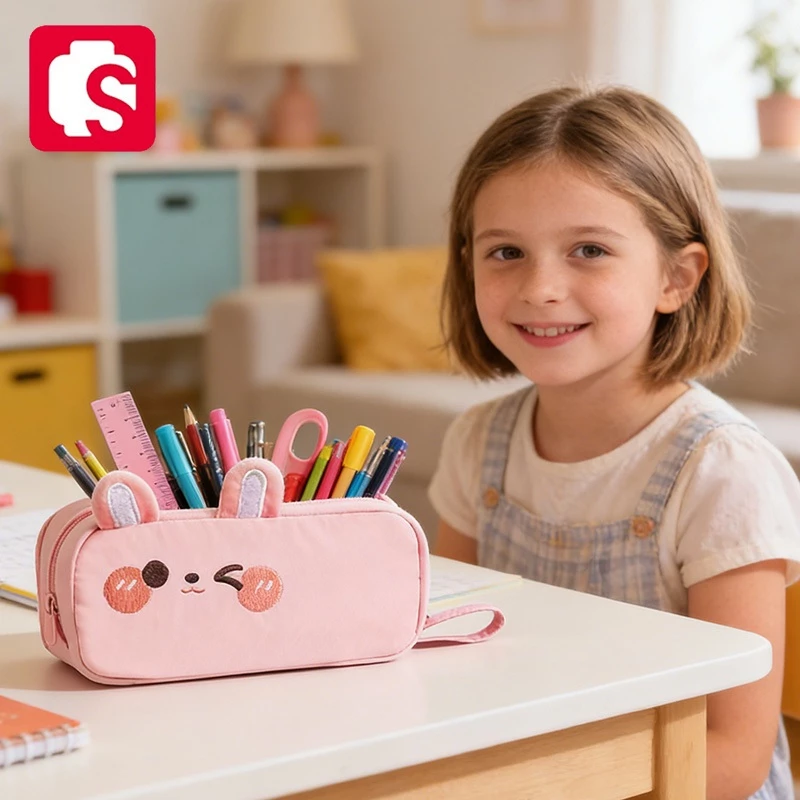 75% OFF SEMBO Cute Pencil Pouch Large Capacity Pencil Case for Elementary School Students Boys and Girls