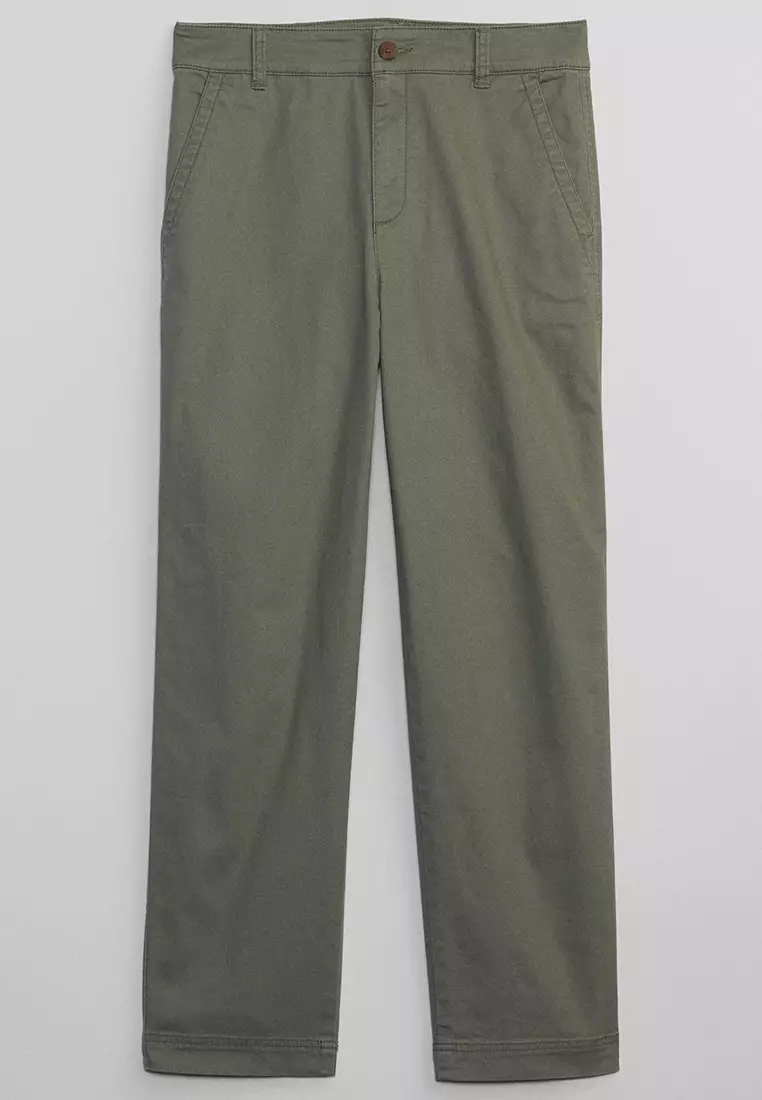 72% OFF High Rise Girlfriend Khakis with Washwell