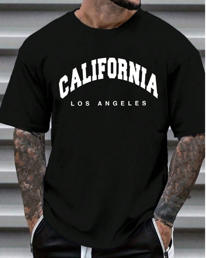 28% OFF Manfinity Dauomo Men Summer Letter Printed Round Neck Short Sleeve Casual T-Shirt