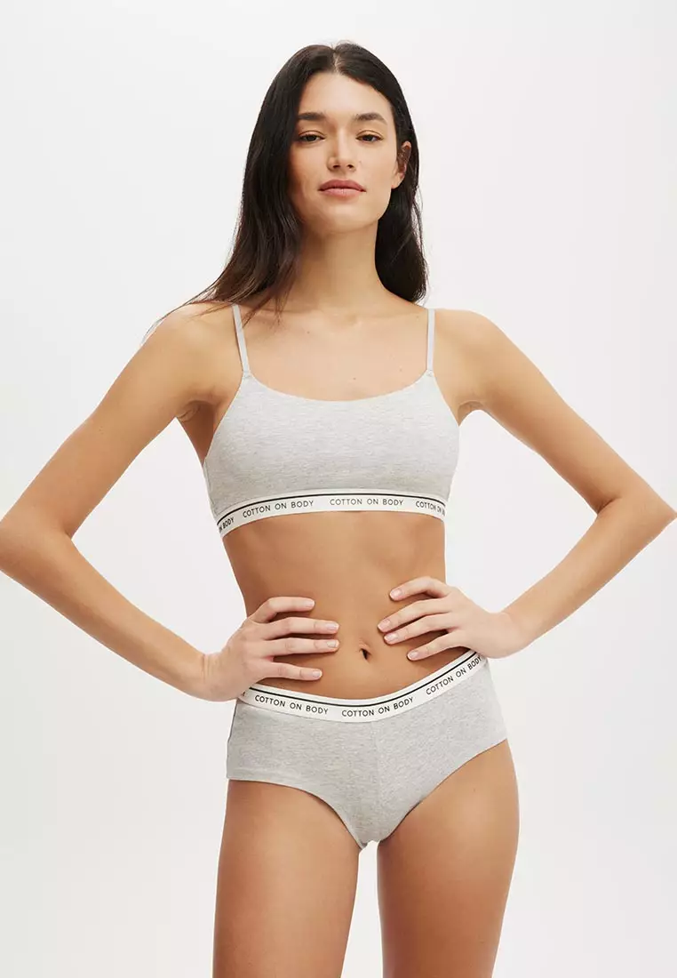 61% OFF Branded Cotton Scoop Bralette