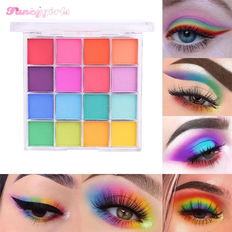 45% OFF 16Colors Eye Shadow Palette Colorful Artist Shimmer Glitter Matte Pigmented Powder Pressed Eyeshadow
