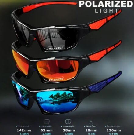 55% OFF Men's and Women's Sports Polarized Sunglasses for Fishing, Cycling, UV Protection, Outdoor Fashion Night Vision Sunglasses Fashion Sunglasses