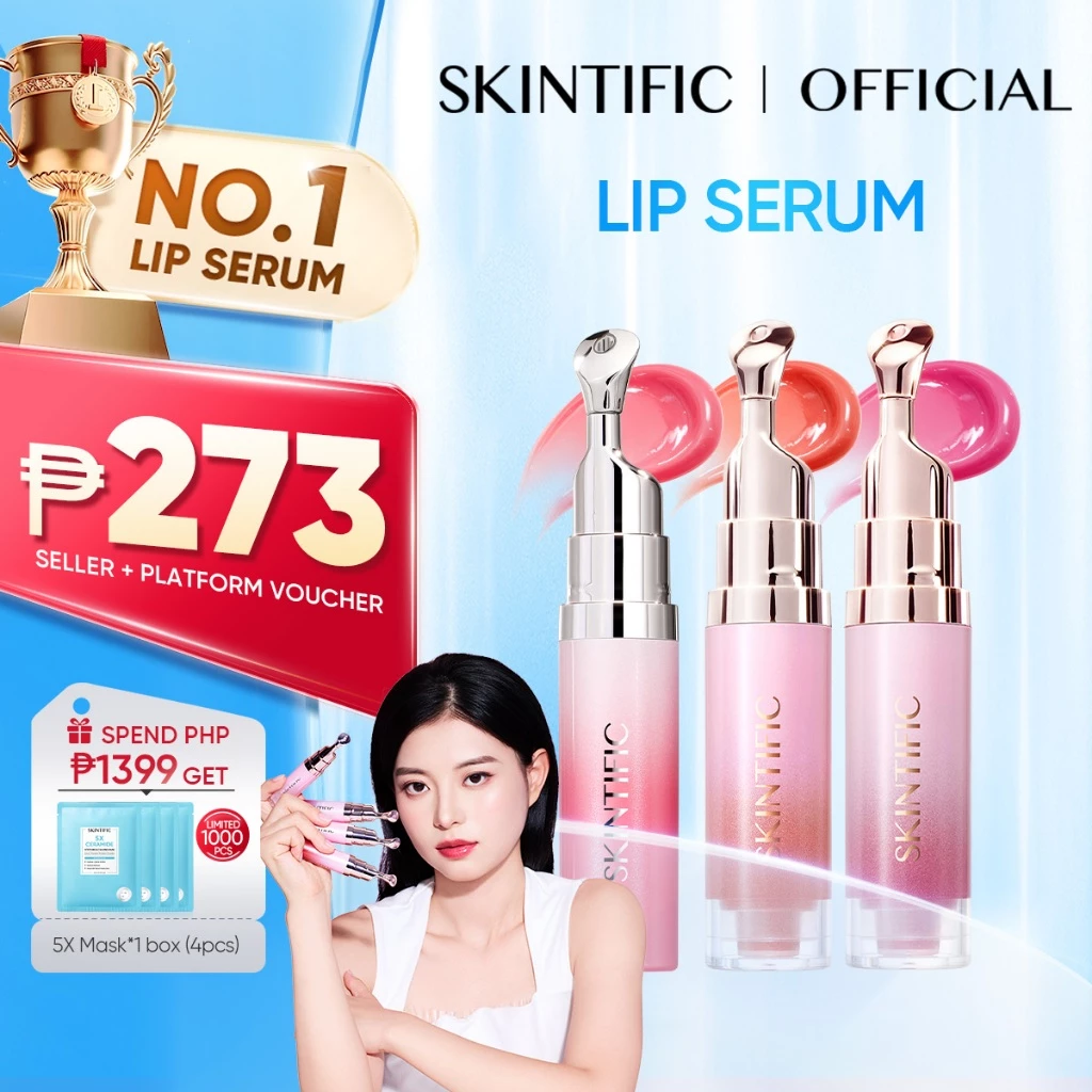[TOP1] SKINTIFIC Peptide Brightening Lip Serum Lip Balm Lip Gloss Lip Tint Lip Lightening Plumper