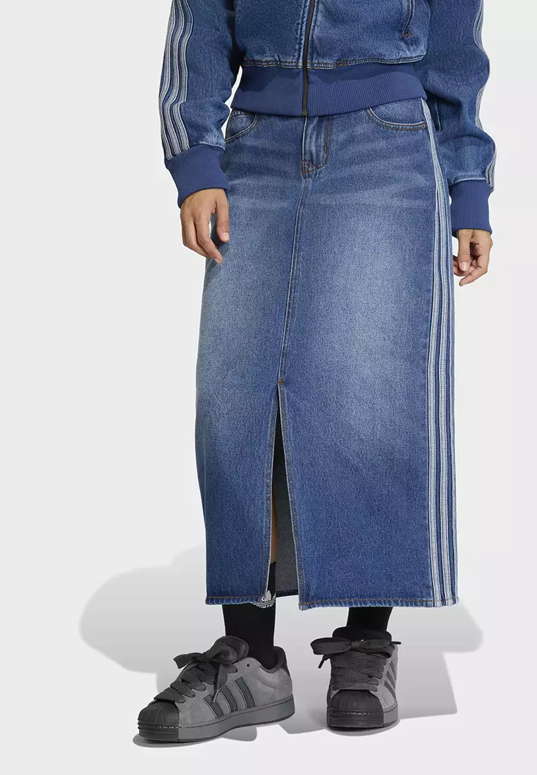43% OFF ADIDAS 3 Stripes Denim Pencil Skirt