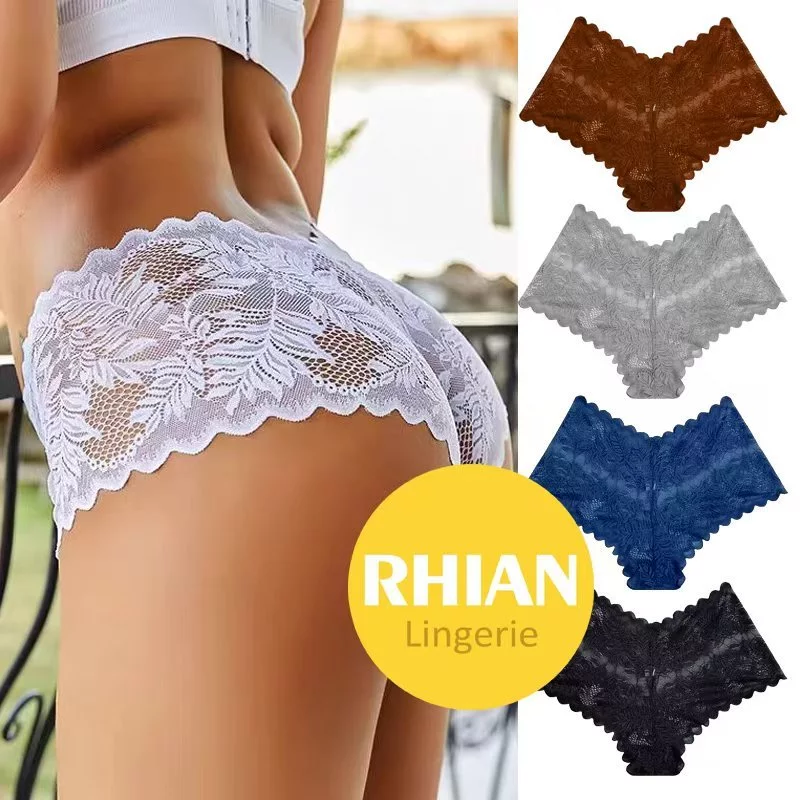 48% OFF Rhian Women's Underwear Sexy V-Waist Shorts Underwear for Women Lace High Waist Cheeky Panties