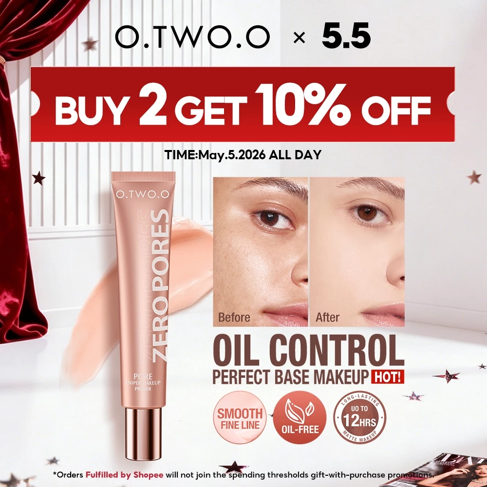 63% OFF O.Two.O Primer Make Up Base Invisible Pore Soft Focus Makeup Oil-Control Long-Lasting Brighten Smooth Foundation Moisture