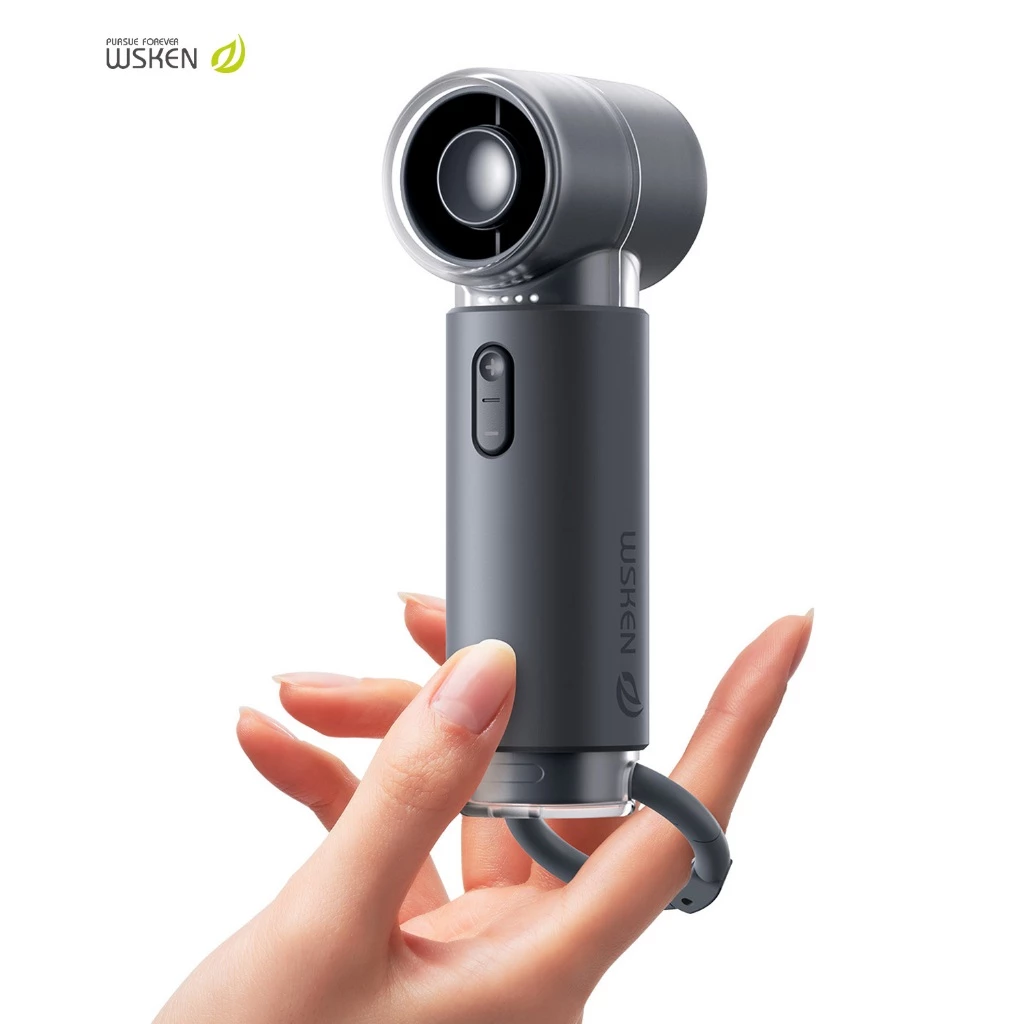 50% OFF WSKEN Mini Fan 5 speed Rechargeable Handheld Portable Strong Wind Outdoor Travel Fan