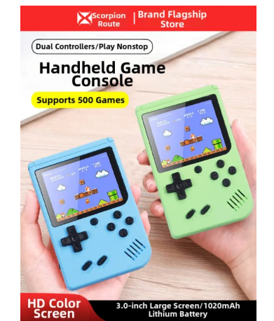 46% OFF Retro Large Screen with Backlight Eye-friendly Charging Handheld Game Console 3.0 Inch