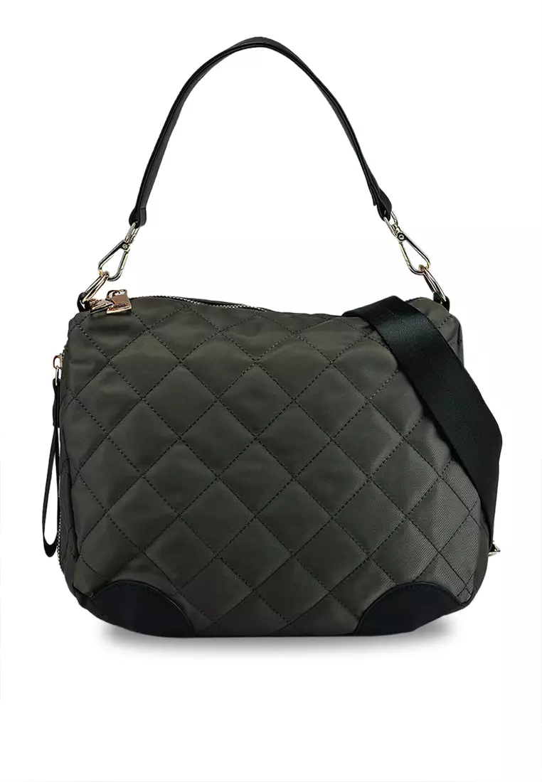 40% OFF NUVEAU Quilted Nylon Convertible Shoulder Bag