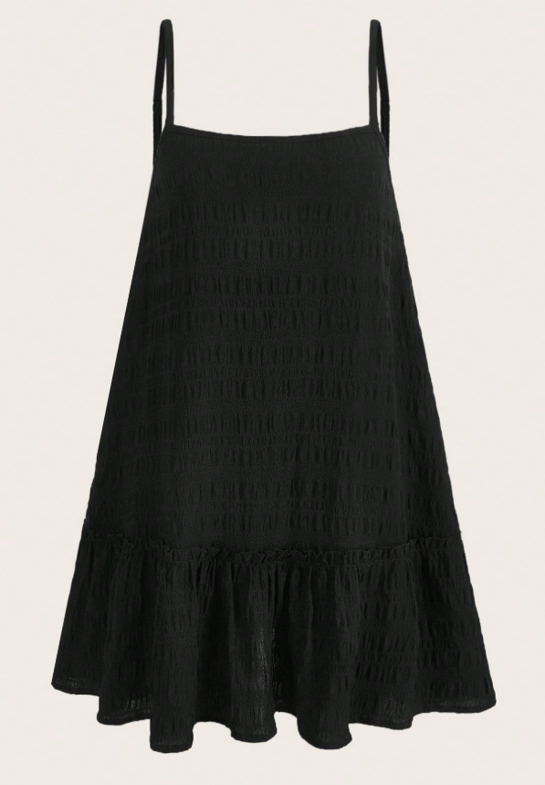 15% OFF SHEIN EZwear Spring Square Neck Flare Leg Unitard Jumpsuit,Sun Dress
