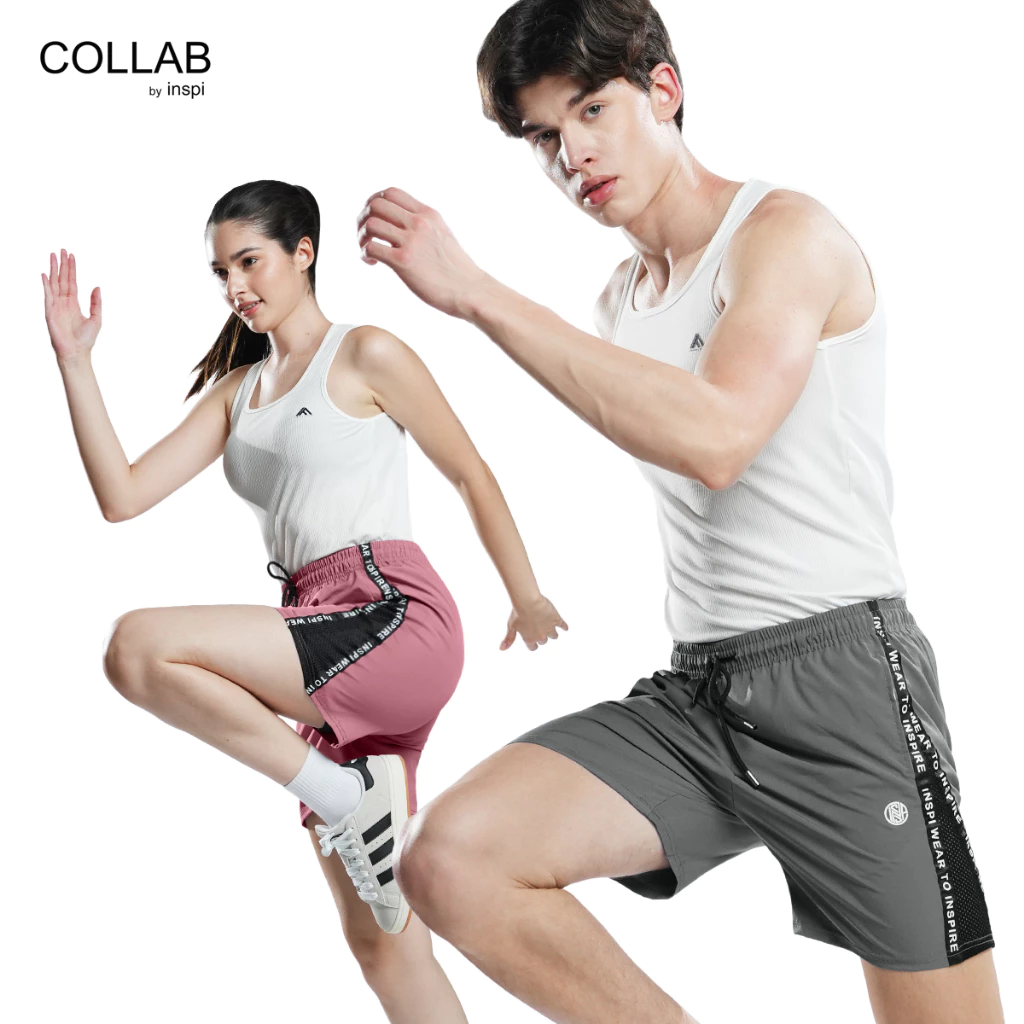 71% OFF COLLAB by Inspi Active Taped Running Short For Men & Women Collection w/ Drawstring & Pockets Shorts
