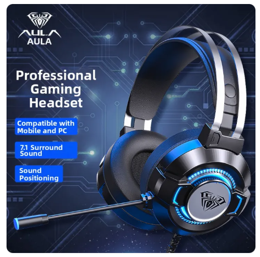 71% OFF AULA | Wired Gaming Headset with Microphone for Desktop, Laptop, Phone, and Tablet