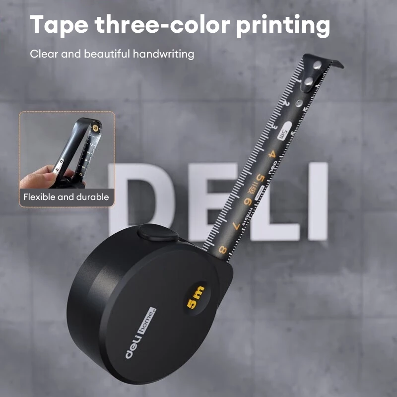 64% OFF Deli Tools Measuring Tapes Steel Meter Tape Measure Steel Tape 3m/5m Measure Tape